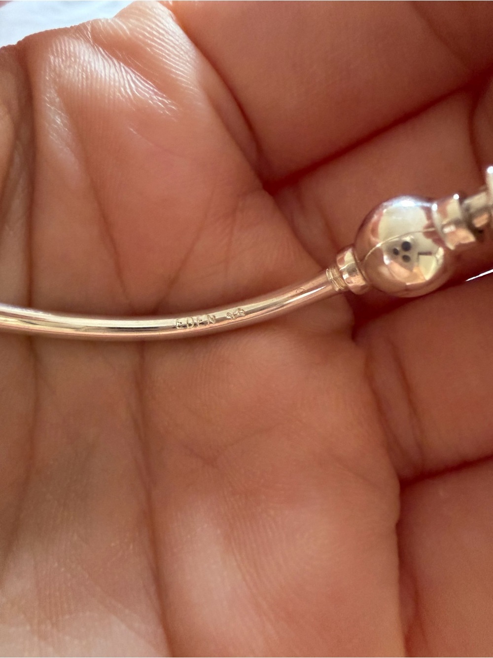 Original Eden Hand Arts Silver Cape Cod Screwball® Bangle - Picture 4 of 4